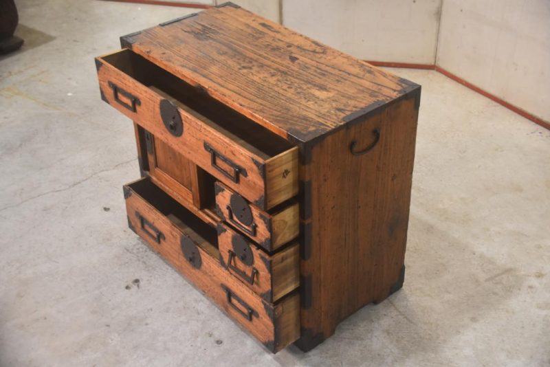 Japanese Ko Choba Dansu Merchant Chest Width:670mm - Image 7