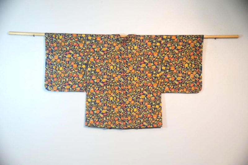 Blue Paisley Silk Vintage Japanese Haori Jacket