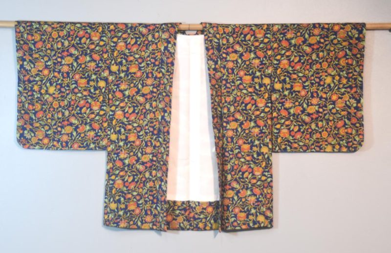 Blue Paisley Silk Vintage Japanese Haori Jacket - Image 6