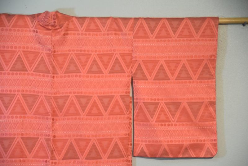 Zig Zag Crazy Silk Vintage Japanese Haori Jacket - Image 3