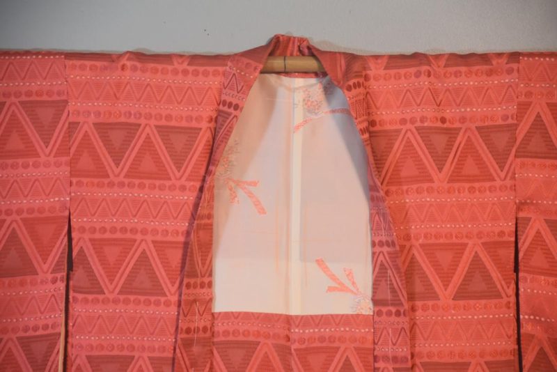 Zig Zag Crazy Silk Vintage Japanese Haori Jacket - Image 5