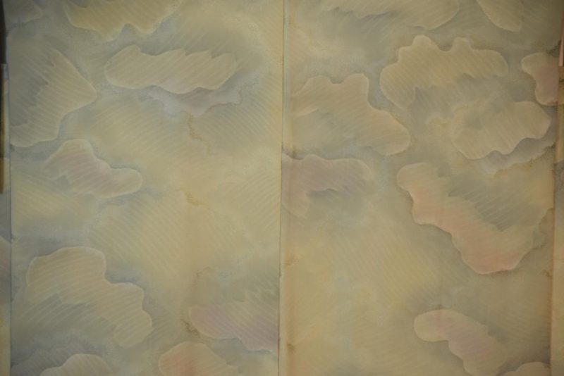 In The Clouds Vintage Japanese Silk Haori Jacket - Image 2