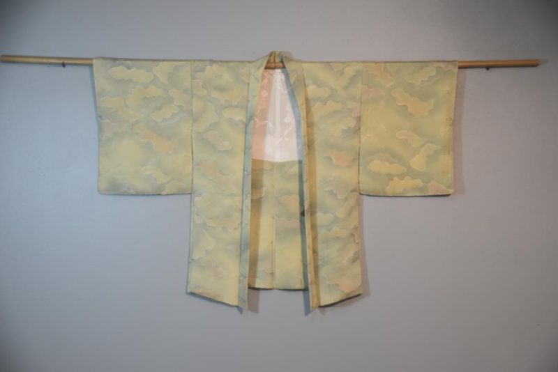 In The Clouds Vintage Japanese Silk Haori Jacket - Image 5