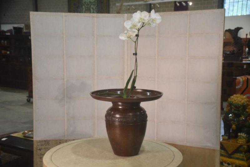 Japanese Cast Bronze Usubata Vase Width:320mm - Image 7