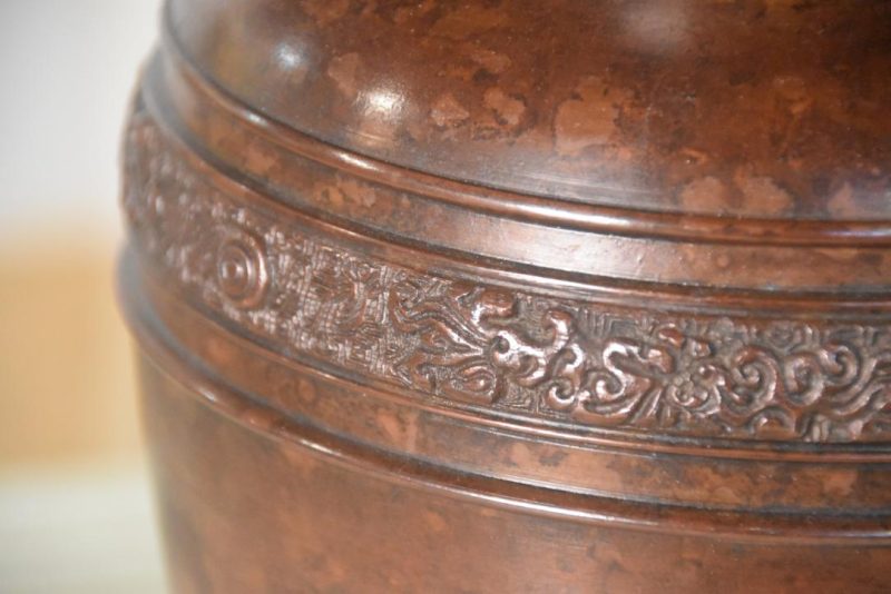 Japanese Cast Bronze Usubata Vase Width:320mm - Image 2