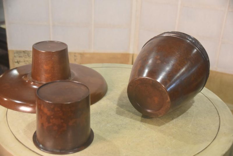Japanese Cast Bronze Usubata Vase Width:320mm - Image 4