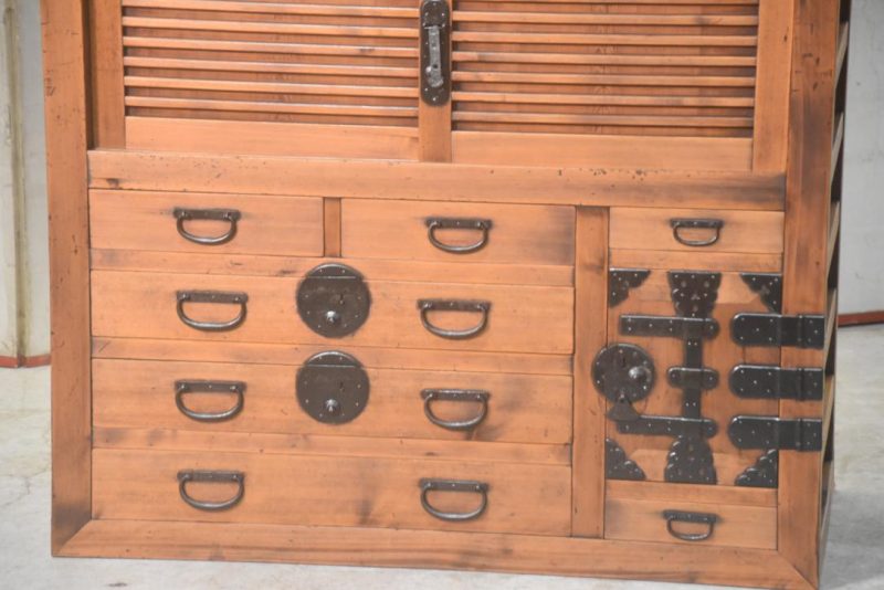 Double Gifu Region Merchants Chest Width:965mm - Image 14