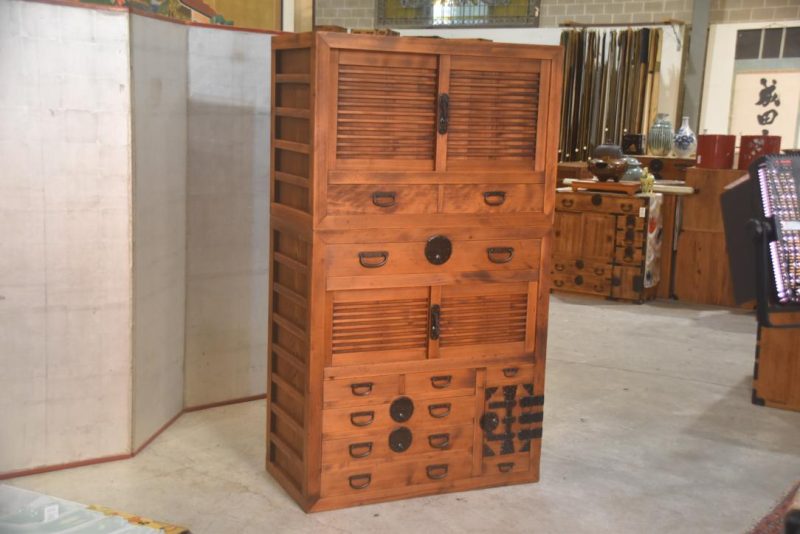 Double Gifu Region Merchants Chest Width:965mm - Image 11