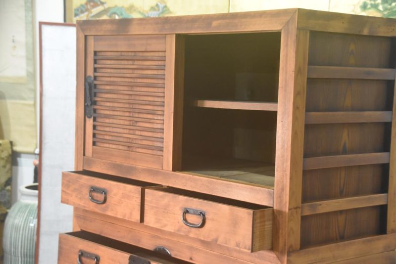 Double Gifu Region Merchants Chest Width:965mm - Image 8