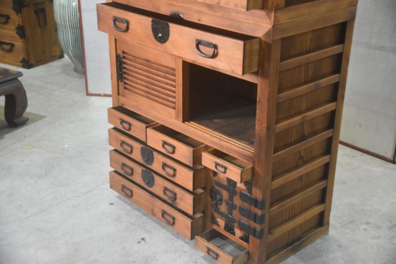 Double Gifu Region Merchants Chest Width:965mm - Image 7