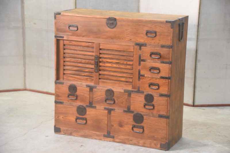 Elm Wood Choba Dansu Merchant Chest Width:950mm