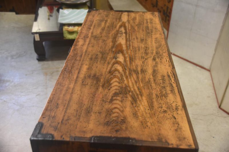 Elm Wood Choba Dansu Merchant Chest Width:950mm - Image 8