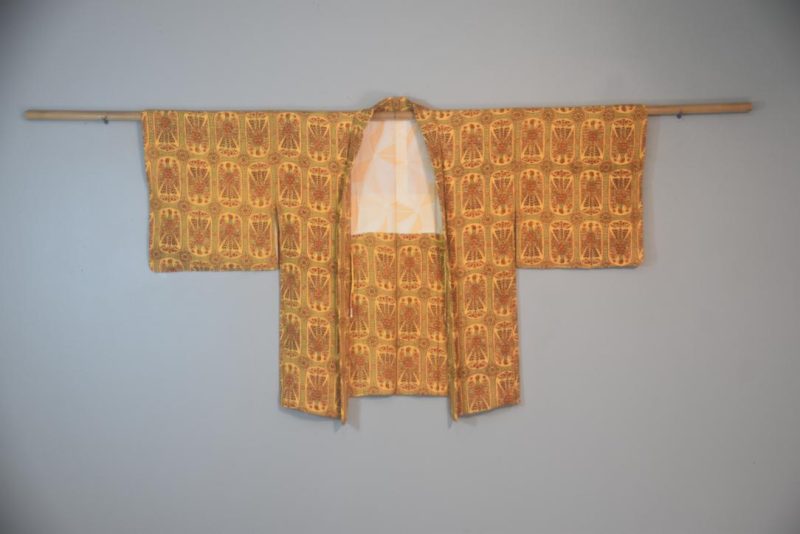 Eagle Has Landed Vintage Japanese Silk Haori Jacket - Image 4