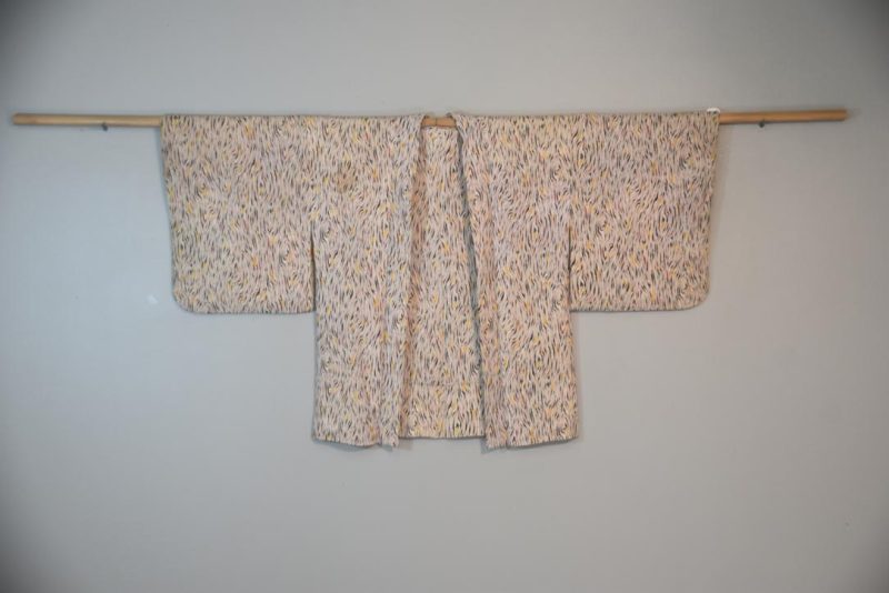 Oil Dye Vintage Japanese Silk Haori Jacket - Image 5
