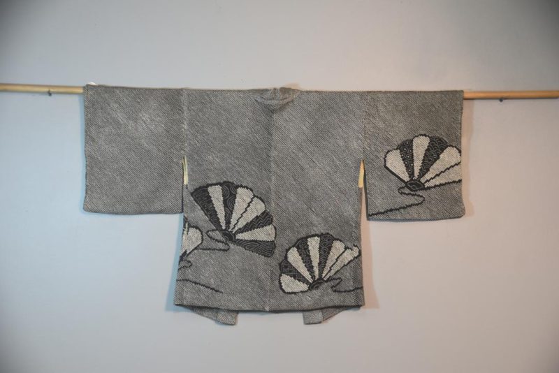 Fans Silk Shibori Japanese Haori Jacket
