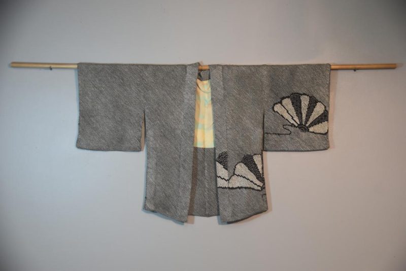 Fans Silk Shibori Japanese Haori Jacket - Image 4