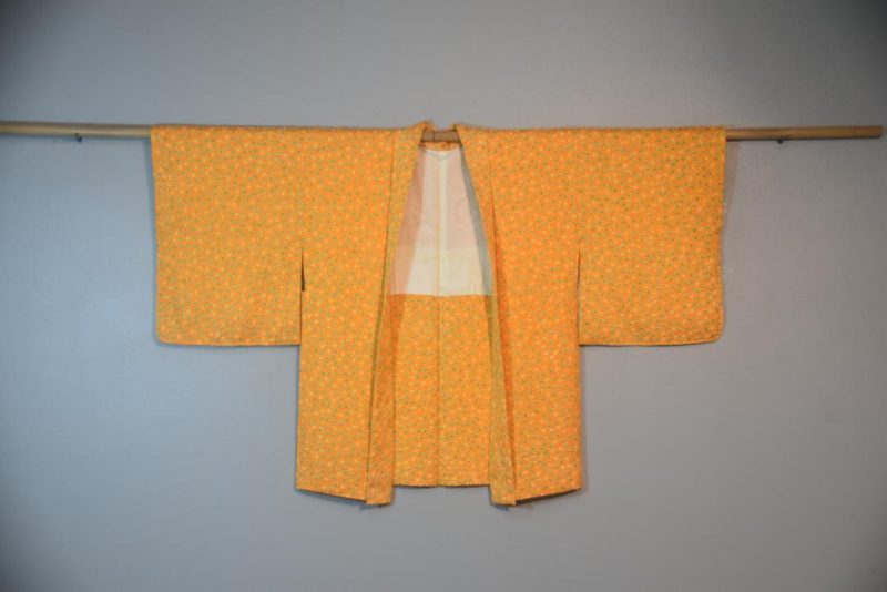 Buttercup Silk Shibori Japanese Haori Jacket - Image 5