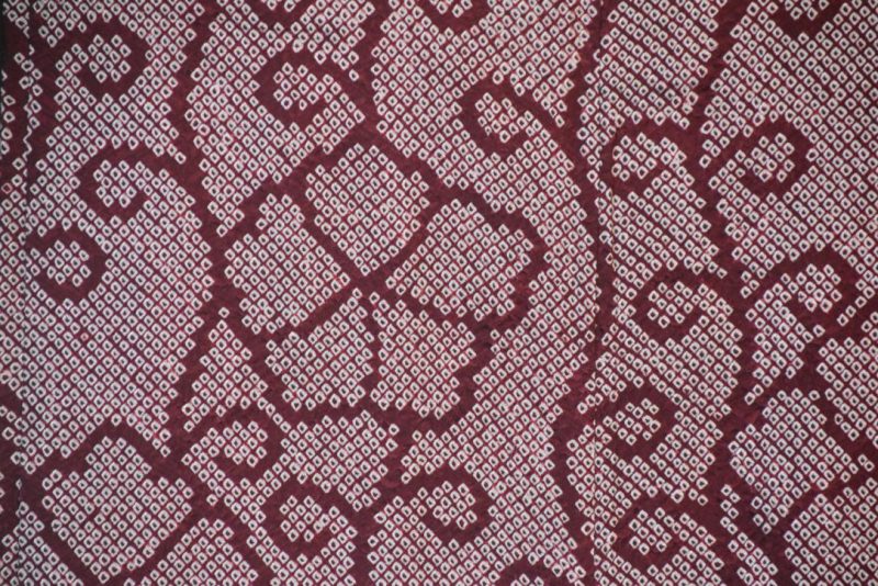 Purple Silk Shibori Japanese Haori Jacket - Image 2