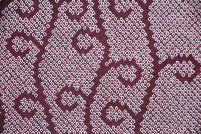 Purple Silk Shibori Japanese Haori Jacket - Image 5