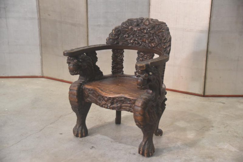 Japanese Carved Dragon Chair Height:850mm