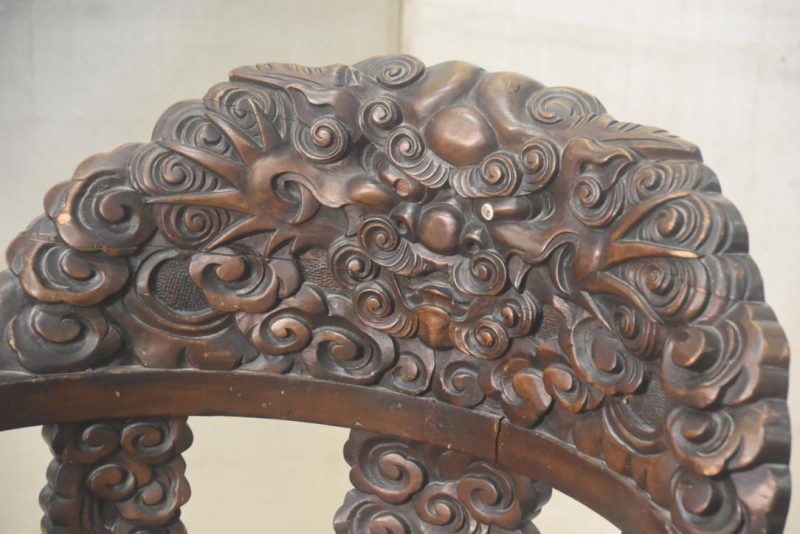 Japanese Carved Dragon Chair Height:850mm - Image 2