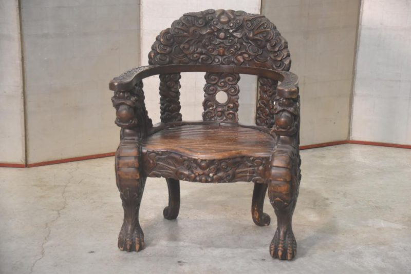 Japanese Carved Dragon Chair Height:850mm - Image 12