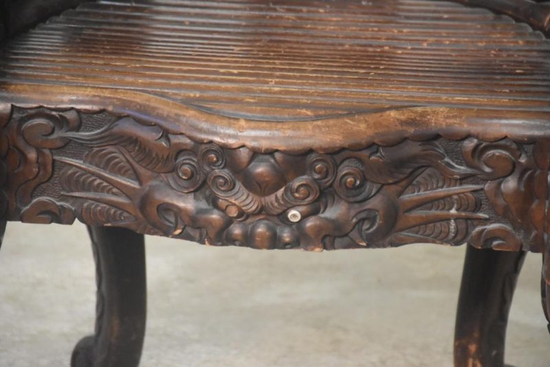 Japanese Carved Dragon Chair Height:850mm - Image 11