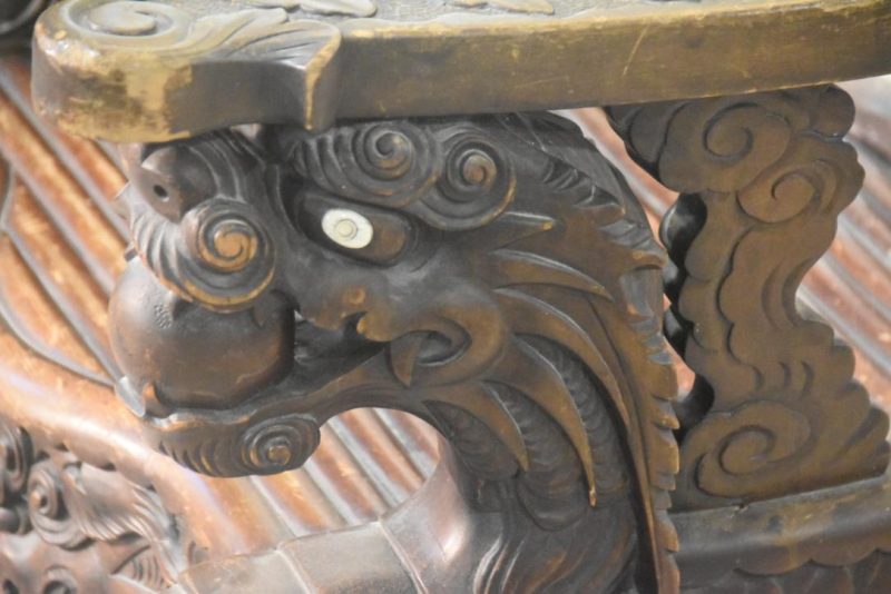Japanese Carved Dragon Chair Height:850mm - Image 9