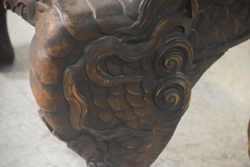Japanese Carved Dragon Chair Height:850mm - Image 8