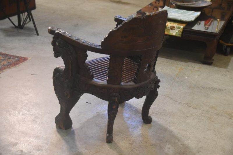 Japanese Carved Dragon Chair Height:850mm - Image 6