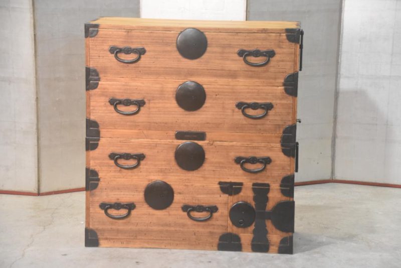 Japanese Antique 2 Section Clothing Chest Width:960mm - Image 13