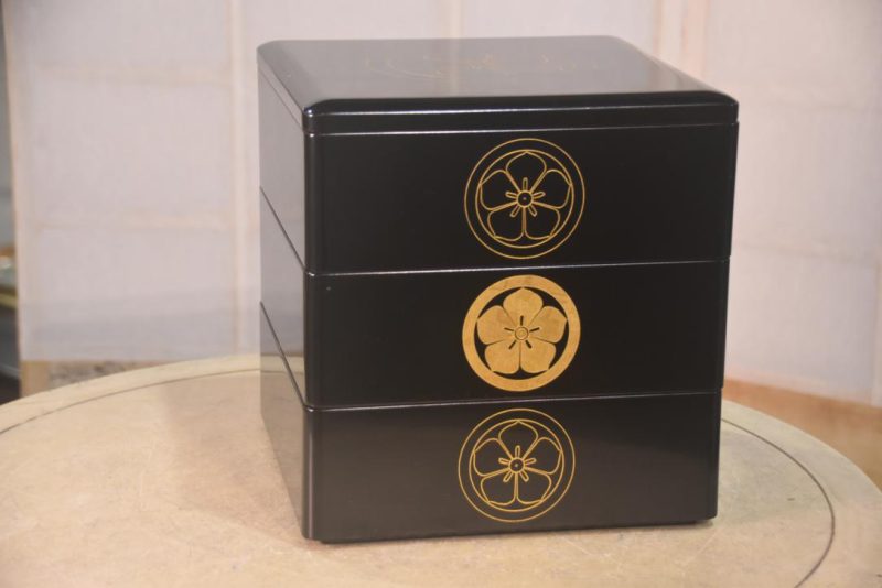 Japanese Lacquered 3 Section Jubako Width:240mm - Image 3