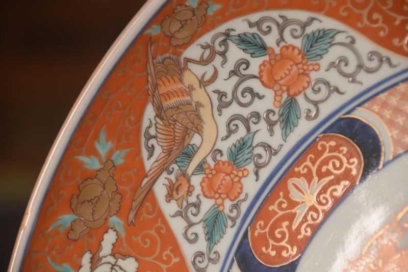 Large Coloured Imari Charger Width:455mm - Image 6