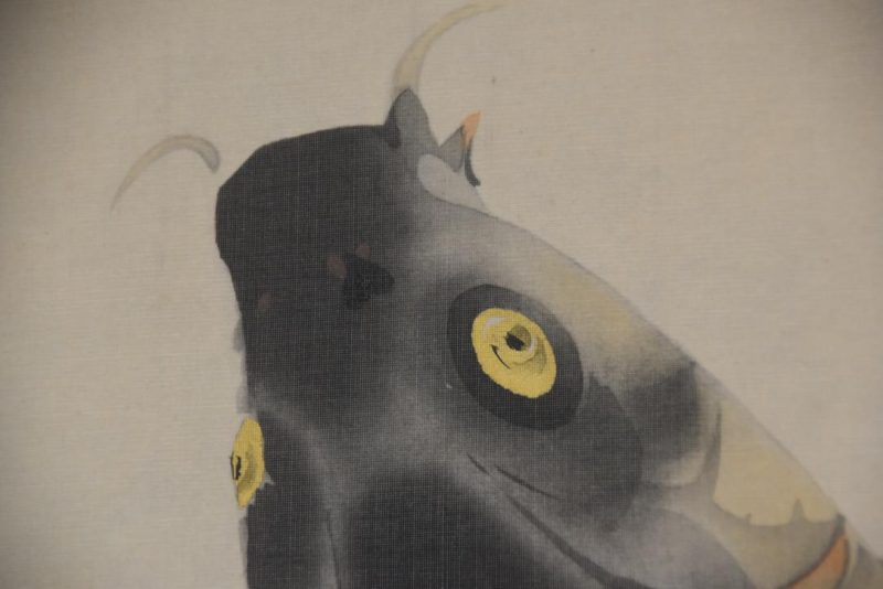 Japanese Leaping Koi Hanging Scroll Height:1440mm - Image 5