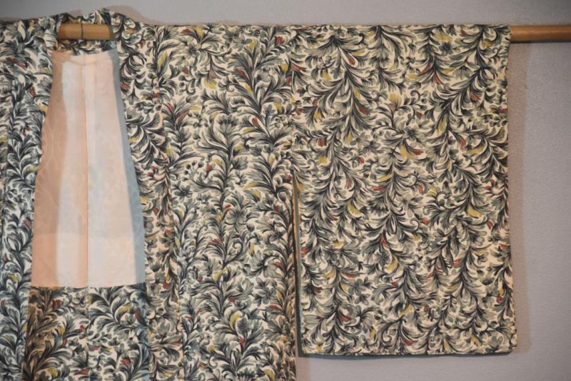 Paisley Vintage Japanese Silk Haori Jacket - Image 3