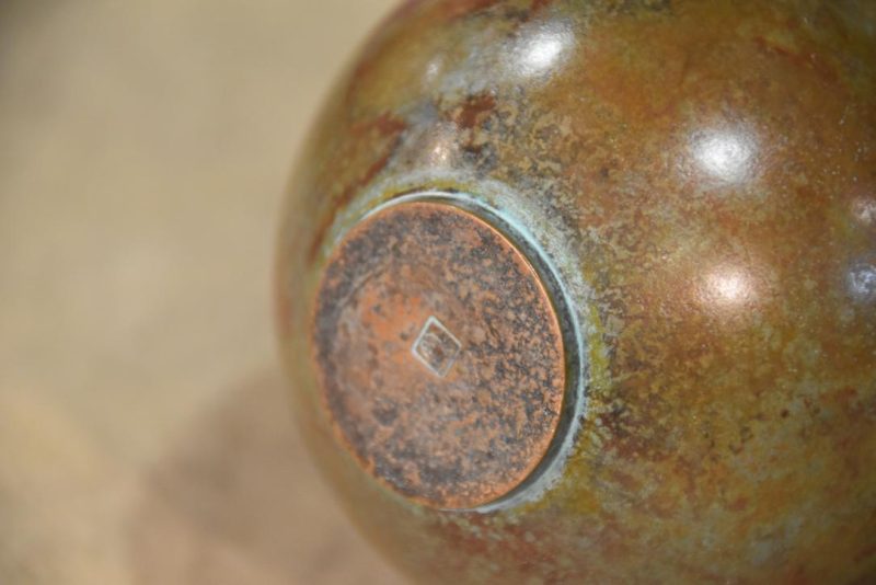 Japanese Seido/Murashido Bronze Vase Height:136mm - Image 5