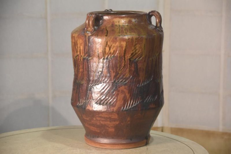 Contemporary Japanese Pottery Vase Width:230mm - Image 5