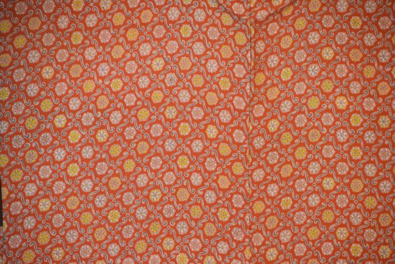 Burnt Orange Vintage Japanese Silk Haori Jacket - Image 2