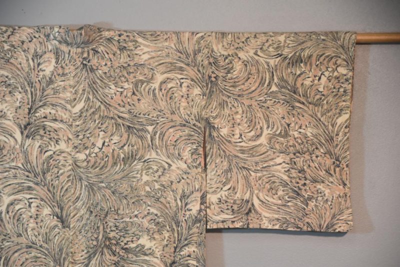 Bourgeois Swirls Vintage Japanese Silk Haori Jacket - Image 5