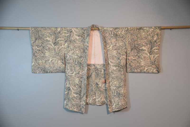 Bourgeois Swirls Vintage Japanese Silk Haori Jacket - Image 6