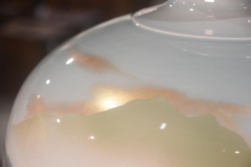 Kyoyaki (Kyoto Pottery) Vase Height:370mm - Image 2