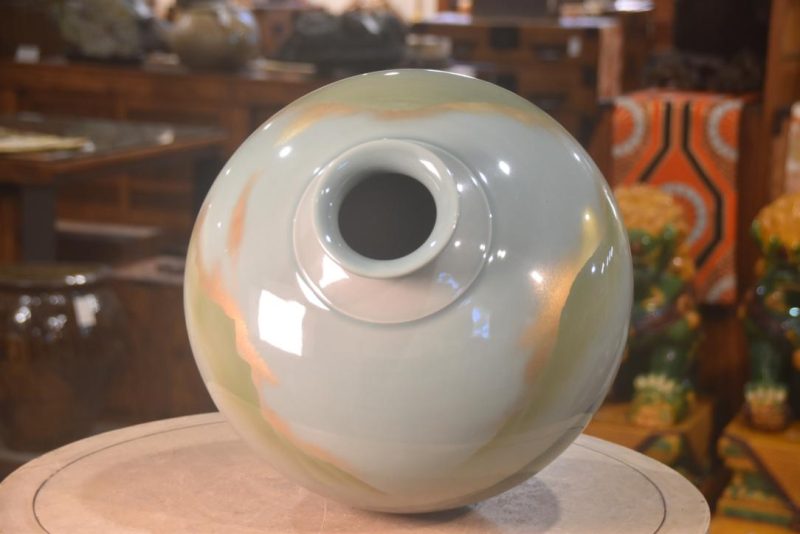 Kyoyaki (Kyoto Pottery) Vase Height:370mm - Image 6