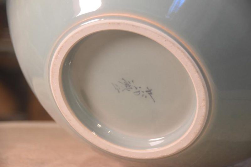 Kyoyaki (Kyoto Pottery) Vase Height:370mm - Image 5