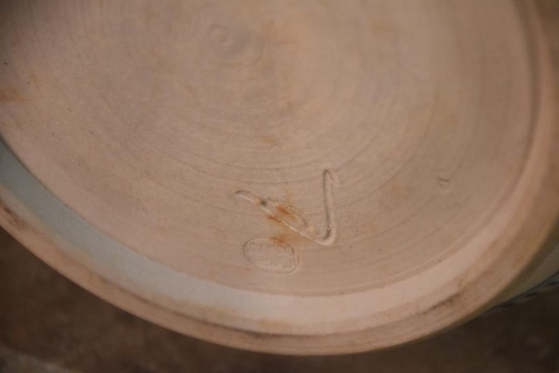 Blue & White Pottery Mizuzashi Height:165mm - Image 4