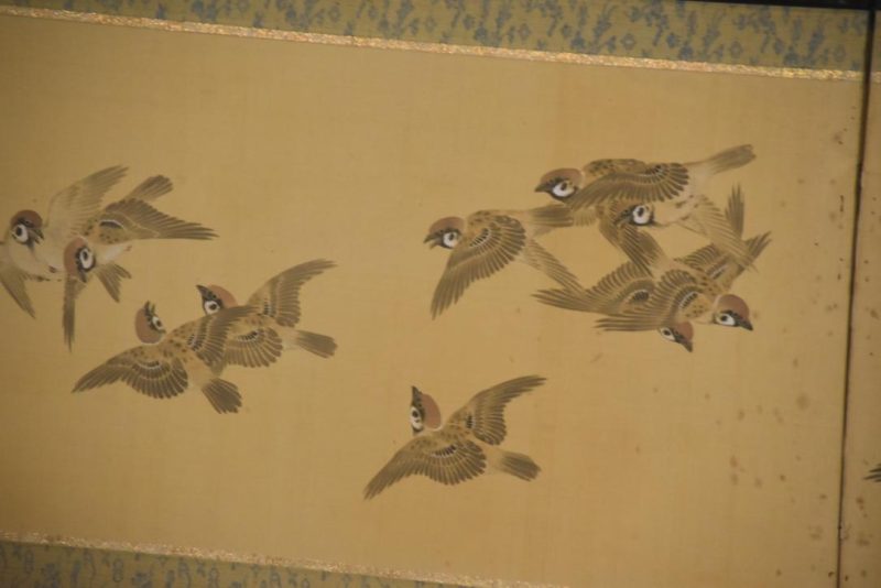 Japanese 2 Panel Birds Screen Width:1860mm - Image 7