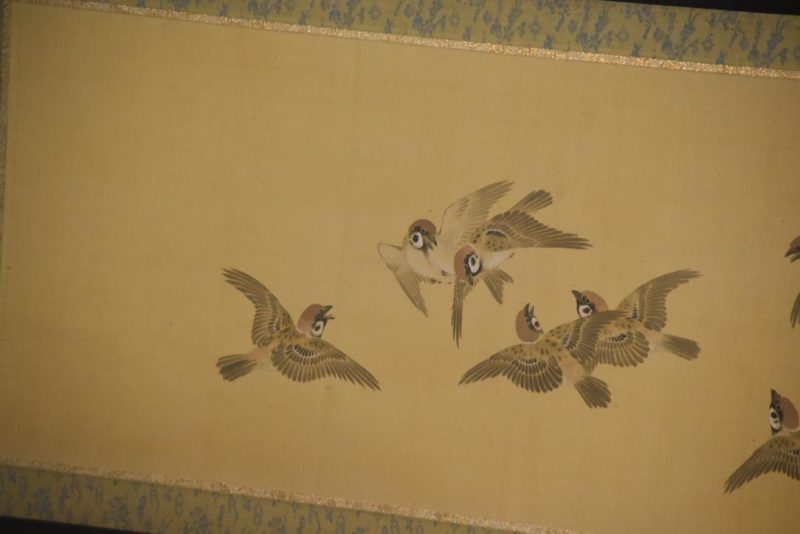 Japanese 2 Panel Birds Screen Width:1860mm - Image 8