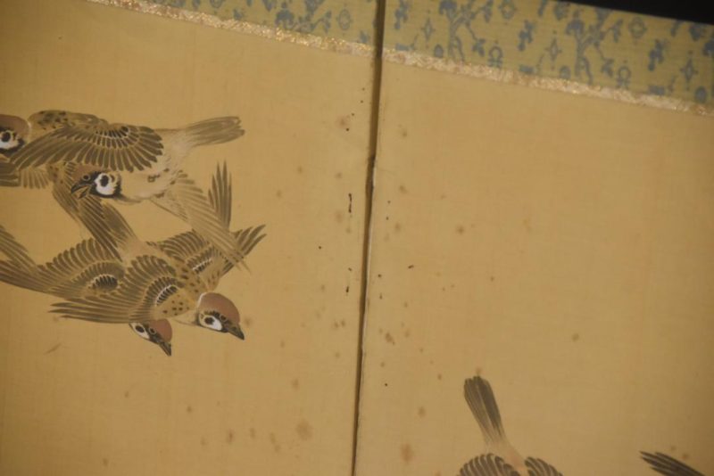 Japanese 2 Panel Birds Screen Width:1860mm - Image 6