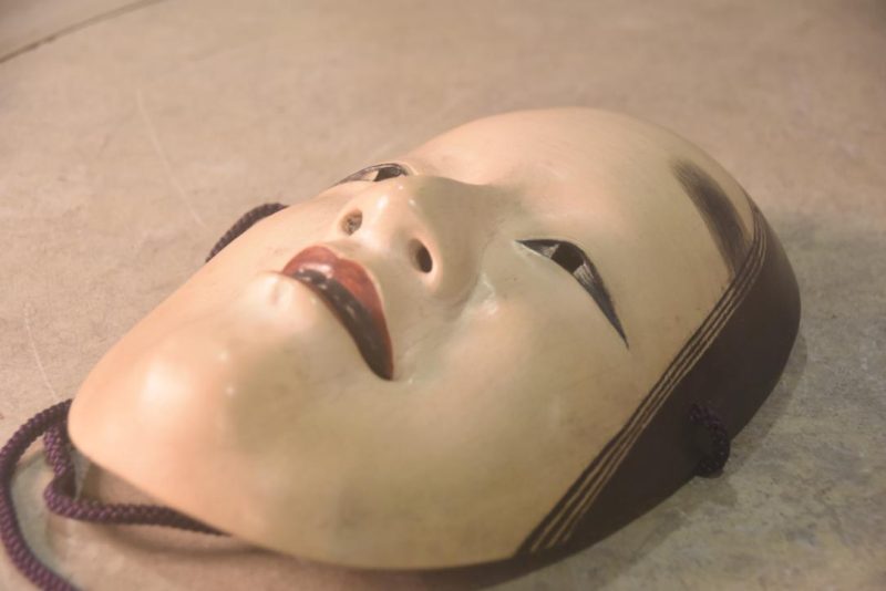 Japanese Wooden Noh Mask - Image 3