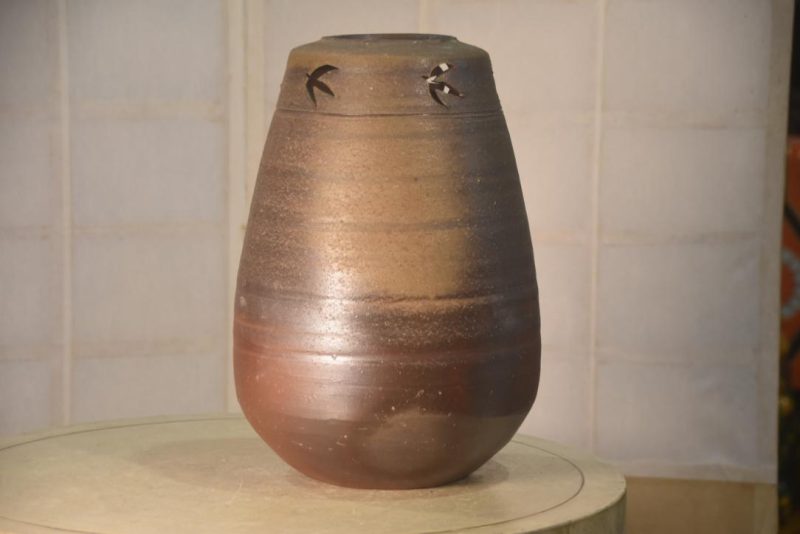 Japanese Bizen Pottery Vase Height:380mm - Image 6