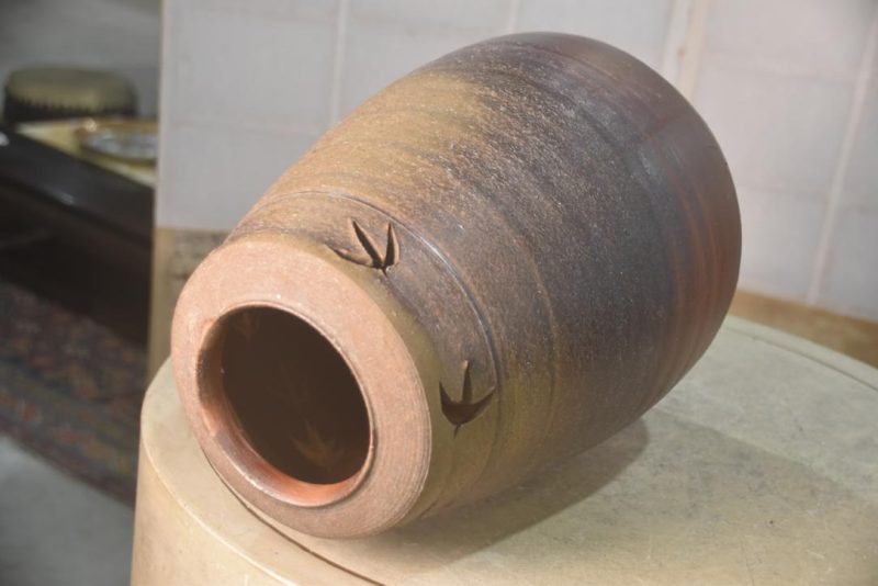 Japanese Bizen Pottery Vase Height:380mm - Image 5